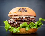 テリヤキバーガー(椎茸入り)Teriyaki Burger（ショーグンバーガー 新宿1号店）