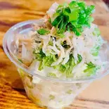 薬味たっぷり大葉とじゃこの冷奴(森のgarage/chisa gohan)