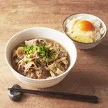 【がっつり！】肉ダブル！お肉180gの肉吸いとTKG(卵かけご飯)定食（大阪名物！肉吸い「千日屋」 三宮南店）