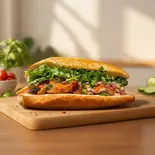 【NEW】ジューシーポークと旨辛ハーブバインミー（TOKYO BANH MI STAND 元赤坂本店）