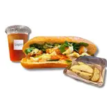 白身魚フライのタルタルバインミー+ドリンク+ポテト（Lapin）