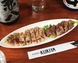 筑波産もち豚ロースと旨みたっぷり牛ハラミの鉄板焼き(KURIYA)