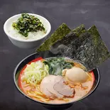TUKASA赤丸とミニニラ丼セット（横濱とんこつ TUKASA 関内店）