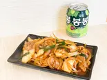 豚キムチ炒め(韓国料理たっちゃん)