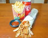 【チキンケバブラップセット】 Chicken Kebab Wrap＆Poteto＆Drink Set（King Kebab CURRY＆NAAN）