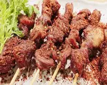 炸羊肉串(ラム串揚げクミン風味) 6本（秦唐記 ビャンビャン麺(神保町店)）