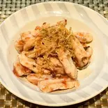 やげん軟骨の梅肉和え（炭火焼居酒屋とりきち）
