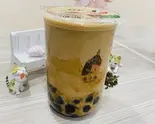 麦芽黒糖ミルクティー L(HOT)（茶千歳杉田店）