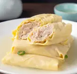 百叶包(干し豆腐の肉包、1束5個入り)——5個(毎個55g)（王さんの手包み餃子）