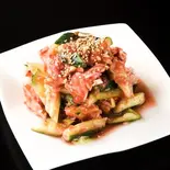 鶏と胡瓜の梅肉ソース和え Chicken and Cucumber with Plum Sauce（中華料理上海亭 木場店）