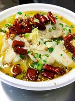 高菜と白身魚煮込み（香南厨房）