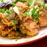 若鶏の生姜焼き風唐揚げ(5個)(本まぐろ中とろ切り落としと次の肉料理 マキバスタイル 芝浦店)