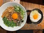 台湾まぜそば+卵かけご飯セット（台湾まぜそば 麺屋イッショウ）