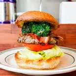ネギ塩ブロッコリーベーコンバーガー（BURGER STAND haveagoodtime.）