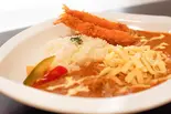バターチキンカレー 海老フライ&チーズトッピング!!(Kasumisou Pizza)