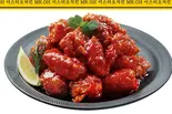 (骨なし)辛いヤンニョムチキン半羽 (13~14ピース+大根漬物) 約450g（MR.oh）