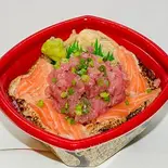 炙りトロサーモンねぎとろ丼（丼丸 西早稲田店）