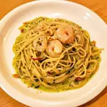 エビのジェノバソース Shrimp with Genovese Sauce（東中野イタリアン グラート）