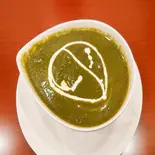 ほうれん草チキンカレーセット Sag Chicken Curry Set（ナンカレーハウス）