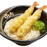 ダブル大海老天うどん（はなまるうどん 越谷レイクタウン店）