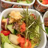 自家製オニオンドレッシングきまぐれサラダ（よりゆたか）