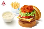 【+60円ドリンクセット】ダブル スパイシーモスタコスバーガー(モスバーガー 薬院店)