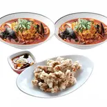 [2人前セット] ちゃんぽん麺×2杯+タンスユク(中) 짬뽕2그릇+탕수육(中)（チンチャル千葉店）
