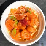 天津飯スタイルエビチリ丼（辛宿）