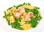 ニラとエビ玉子炒め(韭菜鸡蛋炒虾仁)（香郷源）