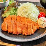国産豚のロースカツ定食（神戸みなと温泉 水蓮）