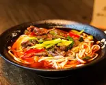 泡椒鸡杂面  鶏もつ麺（湘味食府）