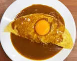 月見カレーオムライス（カレー夢）