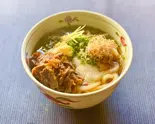 温出汁牛しぐれとろろうどん（西ノ陣 京風だしのとろろうどん 日本橋店）