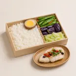 蒸し鱈弁当（台湾木片弁当）