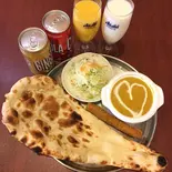 Sikh kabab  set with salad,Sikh kabab   and soft drinks（Rara cuisin）