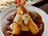 特大エビフライカリー(2尾)（いずみバーグ 九条本店）