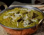 マトンほうれん草カレー Mutton Spinach Curry（インド料理 ナマステ(堺店)）