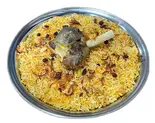 マトンレッグビリヤニ・ライタ(Mutton Leg Biryani・Raita)（INDIAN HALAL RESTAURANT NEW MAHARAJA）