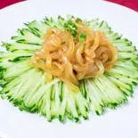 キュウリとくらげの和えもの（中国料理 竹園 百年橋店）