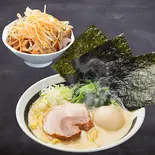 TUKASA黒丸とミニネギチャーシュー丼セット（横濱とんこつ TUKASA 関内店）