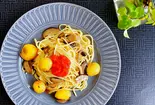 キノコとじゃがいもの和風明太子パスタ【深夜】（パスタデリバリー 25年以上続くホテルクオリティー 六本木 グラテシモ）