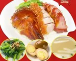 ロースト肉ご飯3種盛り定食（ヤミーダック秋津店）