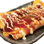 イカ焼き(卵入り) Squid savory thin pancake with egg（お好み焼 焼きそば 鉄板焼き もず OKONOMIYAKI MOZU）
