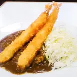 ジャンボエビフライカレー（スタミナカレーの店 バーグ 鶴見店）