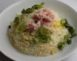 カニレタス炒飯 Crab lettuce fried rice（上海イーエックス 葛西店）