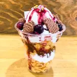 ブルーベリーパフェblueberry parfait(毎日パフェ Mainichi pafe)