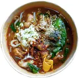 豚肉と野菜の麻辣煮込み (水煮肉片)（友来）