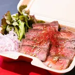 【100g】ステーキ重 Beef steak rice bowl（低糖質で高タンパク！玄米と牛赤身肉 健康ステーキ重専門店 Healthy＆co 秋葉原店）