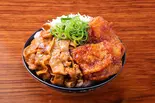肉めし＆唐揚合盛り丼 Stamina meat and Deep-fried Chicken rice bowl（情熱のすためしどんどん 大宮東口店）