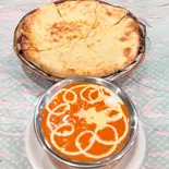 butter chicken and cheese nan set（New Tajmahal Everest awaji）